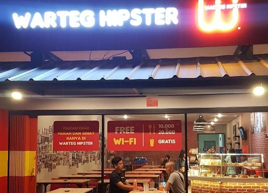  Mencicipi Warteg Kekinian, Warteg Hipster Bandung