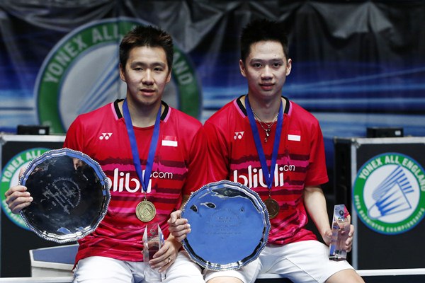  Juara di All England, Kevin/Marcus Terima Penghargaan