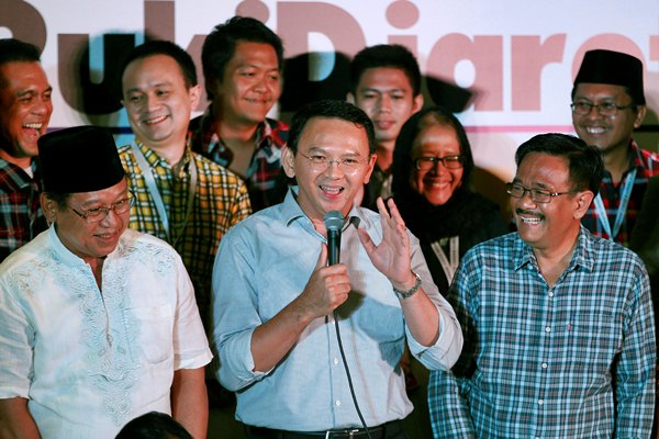  HASIL QUICK COUNT PILKADA DKI 2017: Ahok Janji Kerja Sebaik Mungkin di Sisa Jabatan