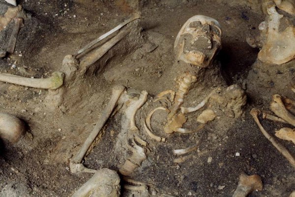 Jasad korban letusan gunung Vesuvius, Italia yang ditemukan oleh para arkeolog. / istimewa