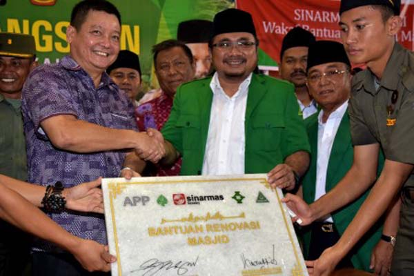  APP Sinar Mas &amp; GP Ansor Kerja Sama Renovasi Masjid di Riau