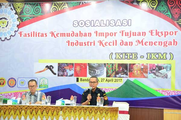  Bea Cukai Dorong Tumbuh Dan Kembangnya Industri Kecil MEnengah (IKM) Di Aceh