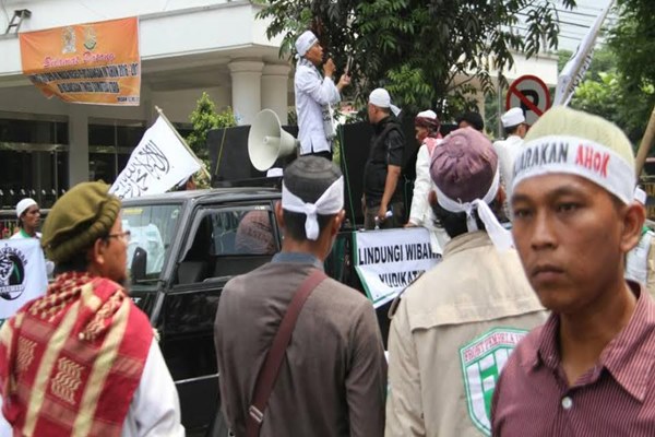  Jelang Vonis Ahok, Kejaksaan Tinggi Sumut Didemo FPI