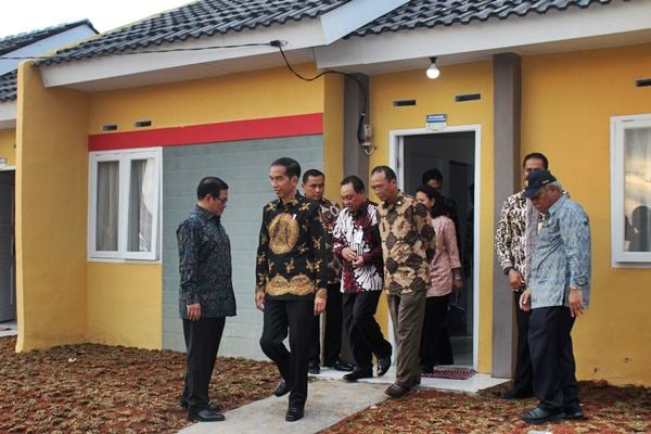  Presiden Jokowi Resmikan Rumah Murah DP 1%