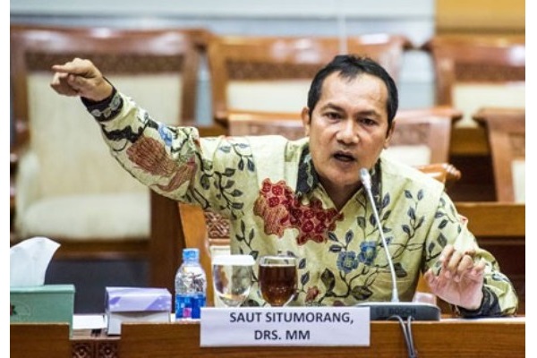 Saut Situmorang saat mengikuti uji kelayakan dan kepatutan capim KPK di Komisi III DPR, Kompleks Parlemen, Jakarta, Senin (14/12/2015)./Antara-M Agung Rajasa