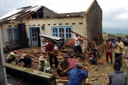  Angin Kencang Terjang Magelang, 3 Rumah Rusak