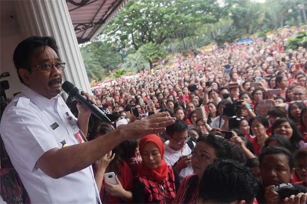  Lagu Kebangsaan Bergema, Inilah Reaksi Djarot dan Pendukung Ahok