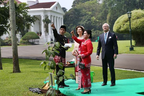  Foto-foto Kunjungan Raja Swedia di Istana Bogor