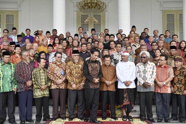  Suasana Ketika Tokoh Agama Bertemu Presiden Jokowi