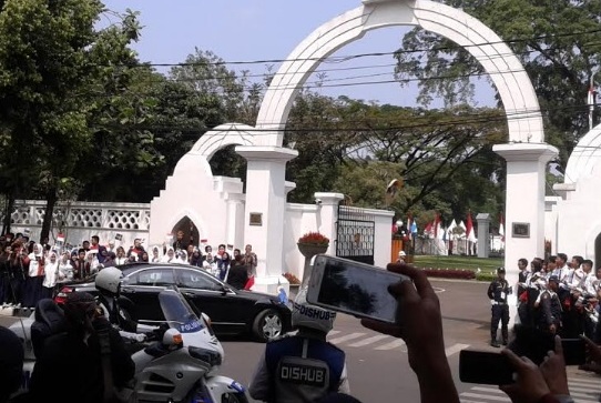  Rombongan Raja Swedia Tiba di Pendopo Kota Bandung