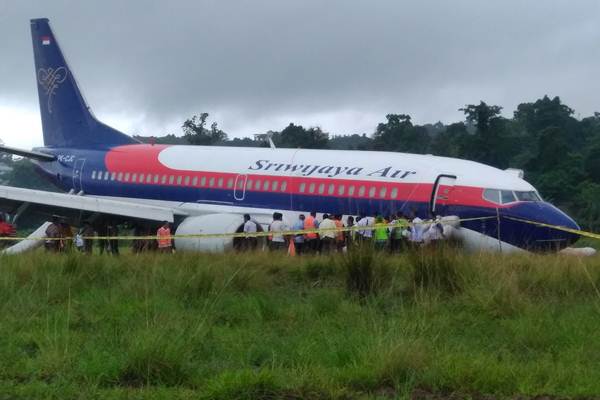  Sriwijaya Air Tergelincir di Bandara Rendani Manokwari