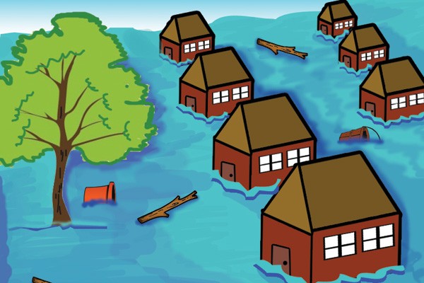  Banjir di Garut Seret 5 Mobil