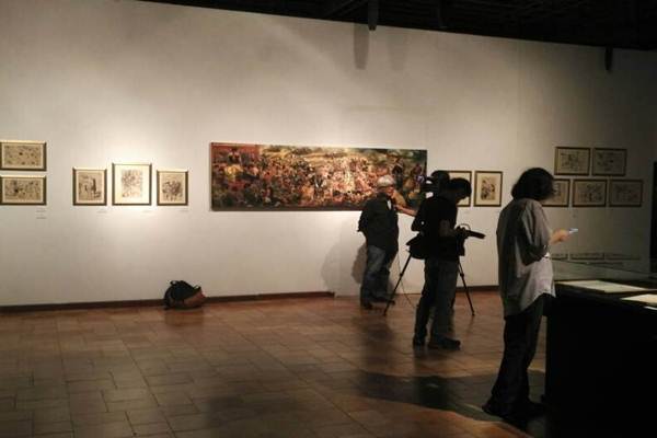 Sketsa karya Sudjojono Dipamerkan di Bentara Budaya Jakarta/Bisnis.com-Dika Irawan