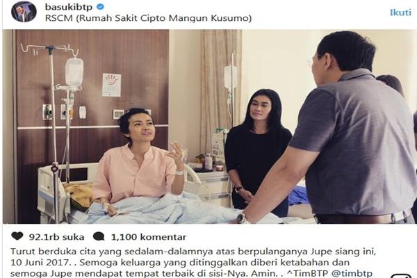  JULIA PEREZ MENINGGAL : Tim Ahok Ucapkan Belasungkawa