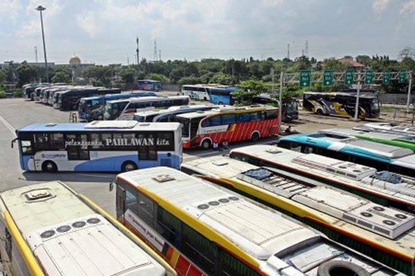  MUDIK LEBARAN: Pemudik Diminta Pilih Bus Berstiker Khusus