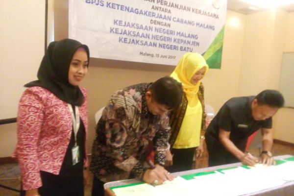  Gandeng Kejari, BPJS Ketenagakerjaan Malang Pacu Kepersertaan