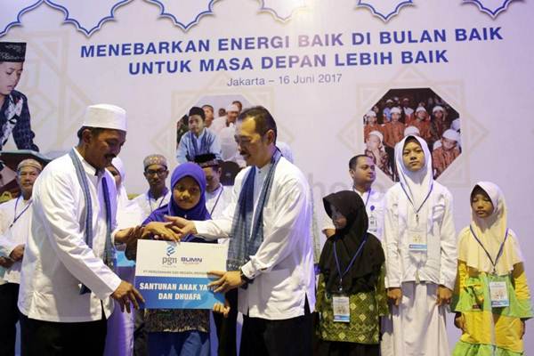  Ramadan, PGN Berikan Santunan Untuk Anak Yatim Piatu