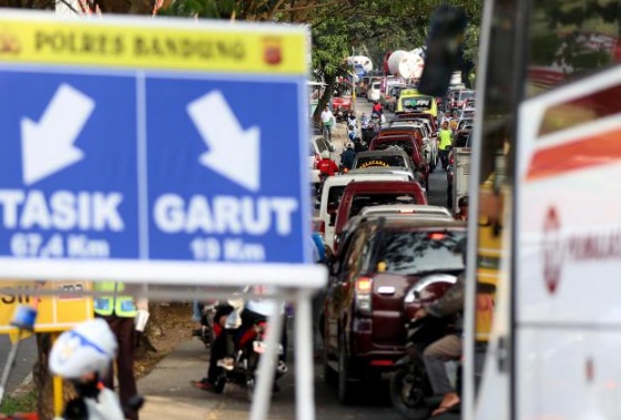  H-2, Jumlah Kendaraan Melintas Nagreg Capai 87.000 Lebih