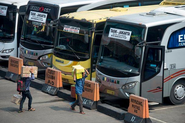  MUDIK LEBARAN 2017: Bus AKAP Paling Banyak Digunakan Penumpang di Pekanbaru