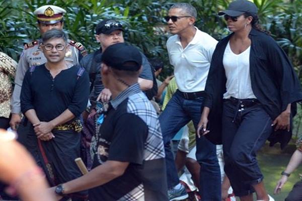  Sore Ini Obama Lihat Matahari Tenggelam di Borobudur