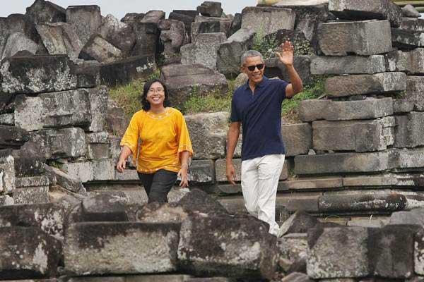  Begini Kesan Pemandu Wisata yang Dampingi Obama ke Candi Prambanan