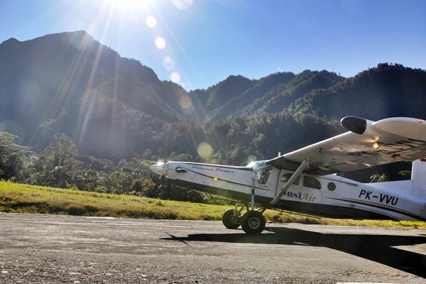  Susi Air Uji Coba Bandara Perintis Arwanop Milik Freeport