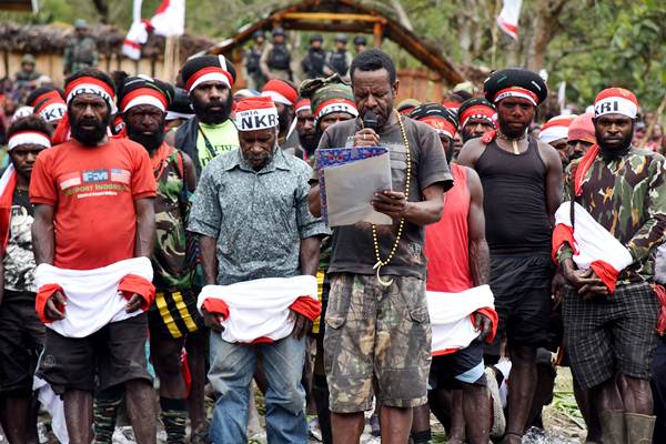  Anggota Organisasi Papua Merdeka Deklarasikan Cinta NKRI