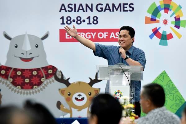  Erick Thohir Pimpin Rapat Asian Games 2018