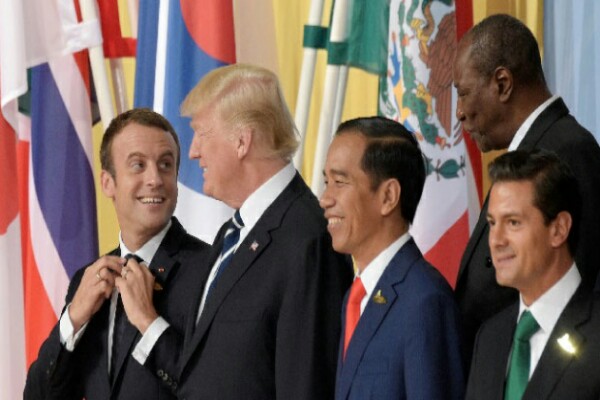  KTT G20: Jokowi Diantara Trump & Macron