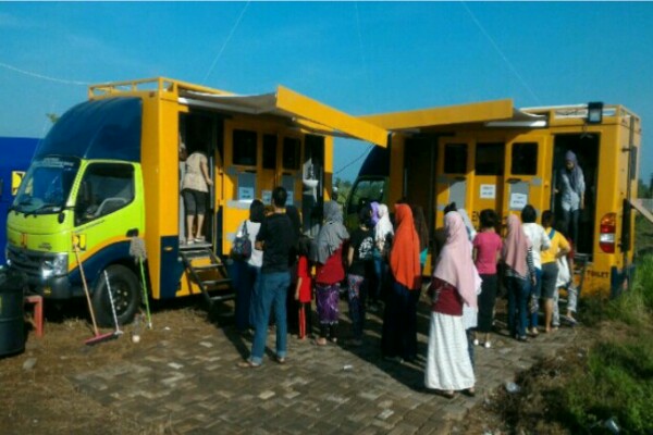  Ribuan Pemudik Nikmati Mobil Toilet Yang Disediakan Kementerian PUPR