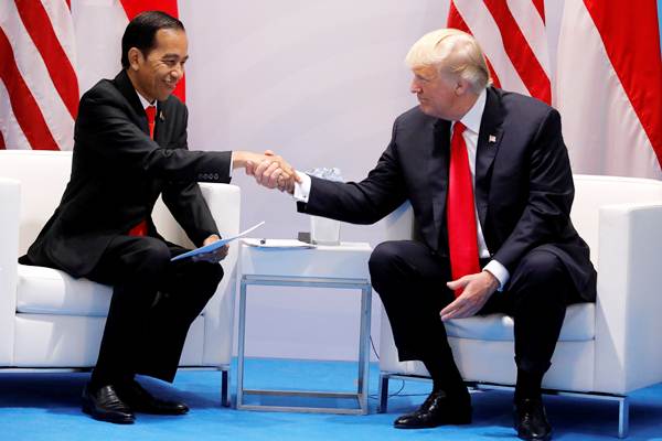  Donald Trump Gembira Bertemu Presiden Jokowi, Ini Foto-foto Lengkapnya