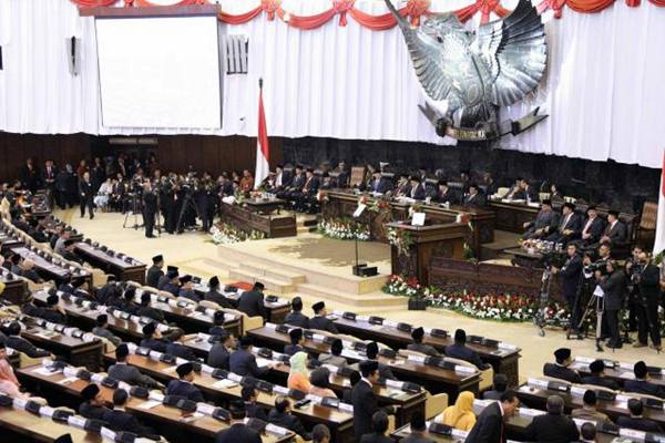 Sidang paripurna Majelis Perwakilan Rakyat (MPR) di Jakarta, Jumat (14/8)./JIBI-Abdullah Azzam
