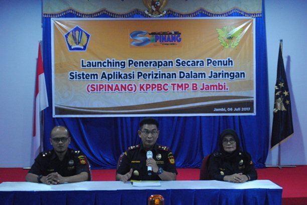  Bea Cukai Jambi Launching Sipinang, Sistem Aplikasi Perizinan Dalam Jaringan