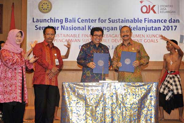  Dorong Implementasi Keuangan Berkelanjutan, OJK Luncurkan Bali Center For Sustainable Finance