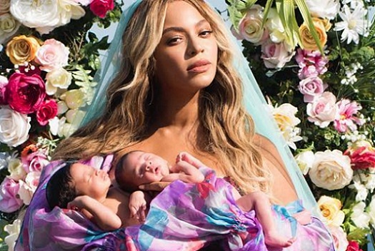  Beyonce Rilis Foto Bayi Kembarnya Sir Carter dan Rumi