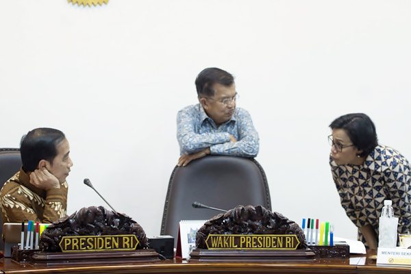  Suasana Saat Ratas di Kantor Kepresidenan