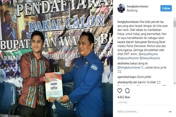  Hengky Kurniawan Maju di Pilkada Bandung Barat 2018