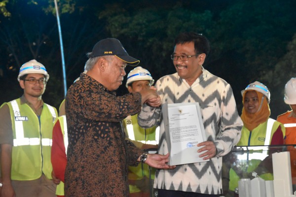  Menteri Basuki Serahkan SLF Jembatan SS Semanggi dan Jalan Layang Khusus Busway Kapten Tendean - Blok M  Ciledug