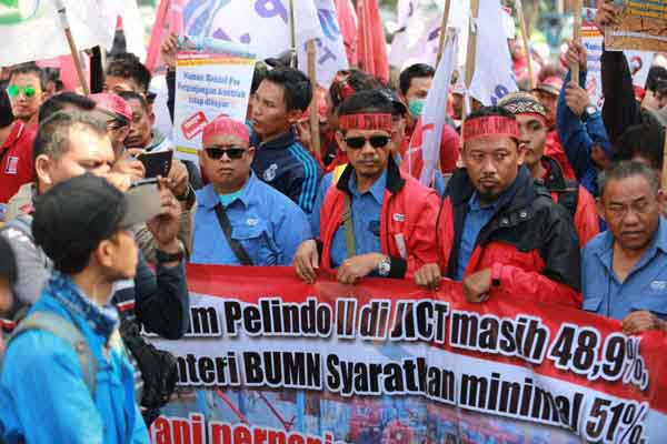  Ingin Temuan BPK Ditindaklanjuti, Karyawan JICT Gelar Demo