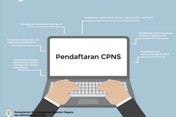PENDAFTARAN CPNS 2017 : Hari Ini, Pelamar Diminta Tak 'Serbu' Web sscn.bkn.go.id