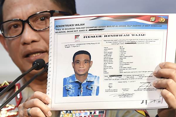  Polisi Akan Sebar Sketsa Pria Yang Dicurigai Terkait Kasus Novel