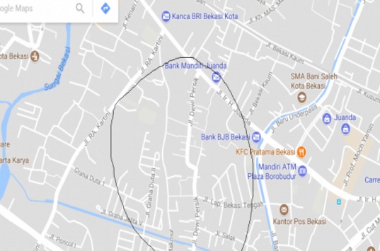  Alamak, Di Google Maps Jalan Dewi Sartika Menjadi Dewi Persik