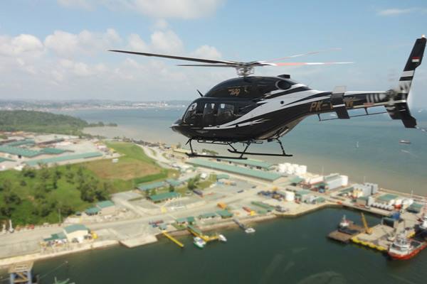  PENERBANGAN CARTER : Whitesky Aviation Rambah Helitour di Bintan