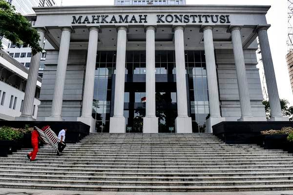 Gedung Mahkamah Konstitusi, Jakarta, Jumat (24/2)./Antara-Hafidz Mubarak A.