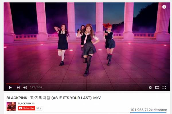  Video Musik BLACKPINK Diklik 100 Juta Kali di YouTube