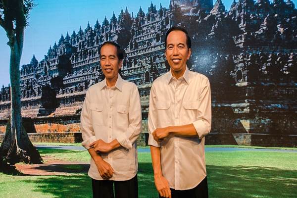  Patung Lilin Joko Widodo di Madame Tussauds Berbaju Batik