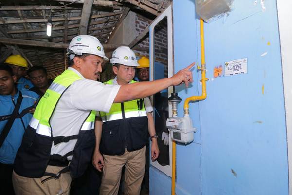  Menteri ESDM Groundbreaking Proyek 5.000 Jargas Rumah Tangga di Mojokerto