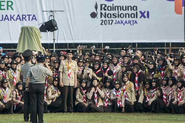 Buka Raimuna 2017, Presiden Jokowi Ingatkan Gerakan Pramuka yang Inovatif