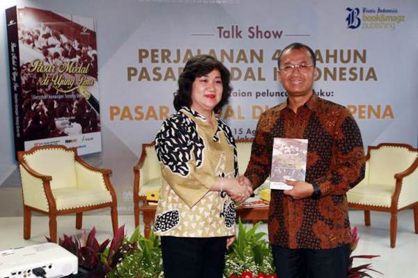  Bisnis Indonesia Luncurkan Buku Pasar Modal di Ujung Pena