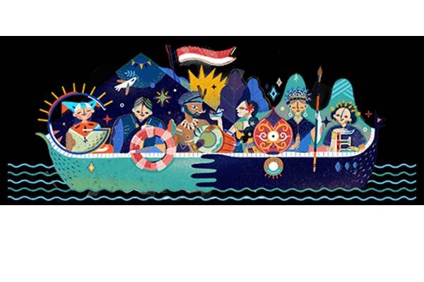  HUT Ke-72 RI, Google Doodle Tampilkan Karya Anak Bandung